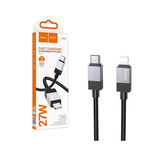 Hoco Cable X110 Honorific Type-C to Lightning 27W 1M Black